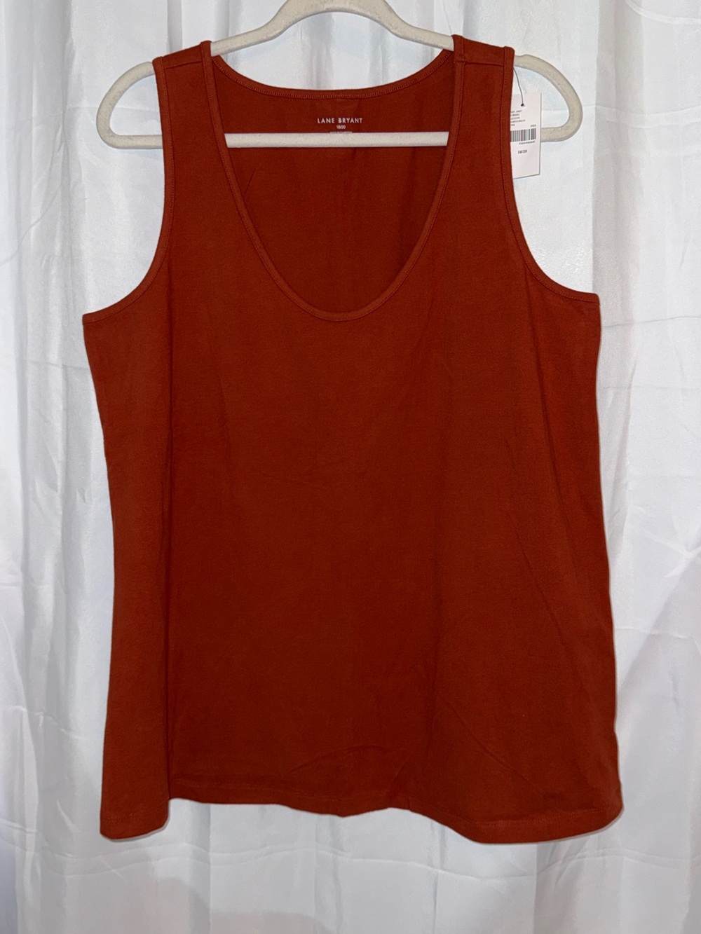 Lane Bryant Brick Red Scoop Neck Tank